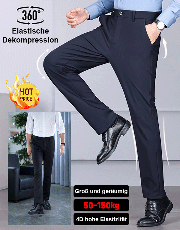 🎩 Hochwertige Business-Stretchhose aus Glacier Silk Lyocell – hautfreundlich, knitterarm und pflegeleicht