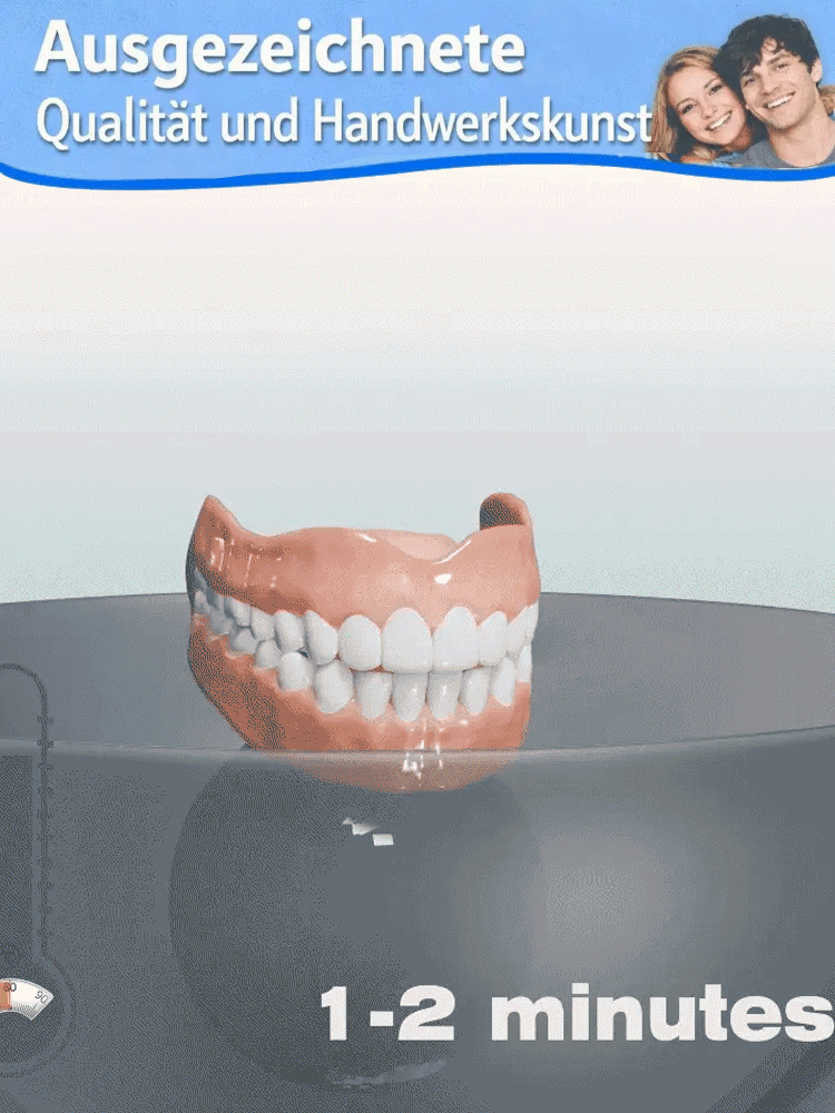 😁Kosmetisches Zahnprothesen-Pflegeset: In nur 3 Sekunden eingesetzt, weich und komfortabel, reizt den Mund nicht.