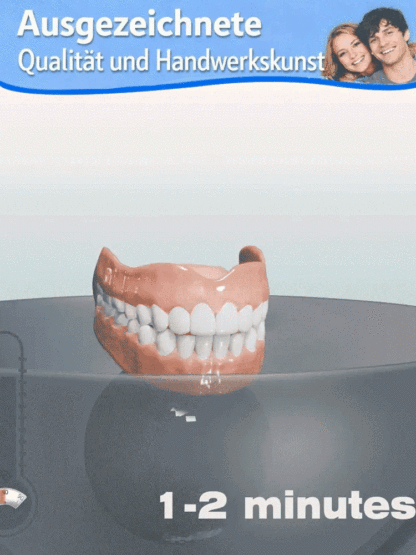 😁Kosmetisches Zahnprothesen-Pflegeset: In nur 3 Sekunden eingesetzt, weich und komfortabel, reizt den Mund nicht.
