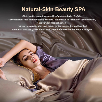 Camellia Satin Seidenbettwäsche Set