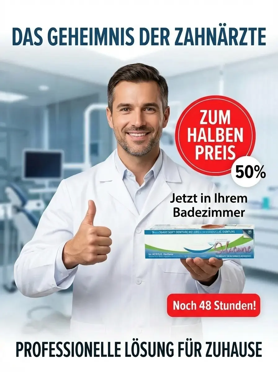 【🦷 1 kaufen, 1 gratis dazu】Vakuum-Anpassungs-Unterfütterung für Zahnprothesen (3 Minuten) – Silikon, kein Haftmittel erforderlich