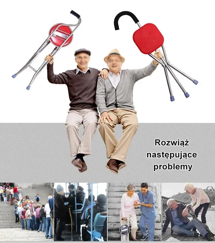 Krücken für ältere Menschen