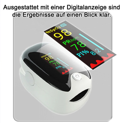 👨‍⚕️Fingerspitzenoximeter, gleiche Technologie wie im Krankenhaus, Fehler 0,1