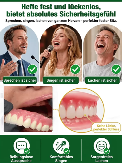  【1:1 Perfekte Passform】 Kundenspezifische Zahnprothese,🦷Das Premium-Zahnersatz-Set, das sich Ihrem Lächeln anpasst – individuell, bequem, natürlich schön.