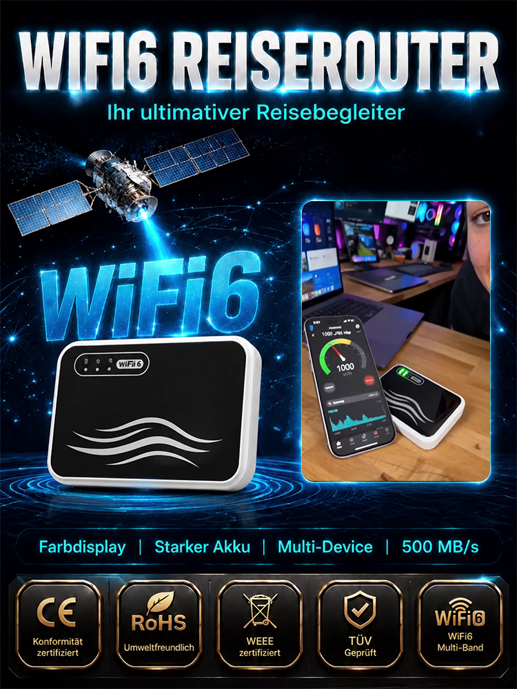 [Visumfrei für Geschäftsreisende, keine Funklöcher] Tragbares WLAN