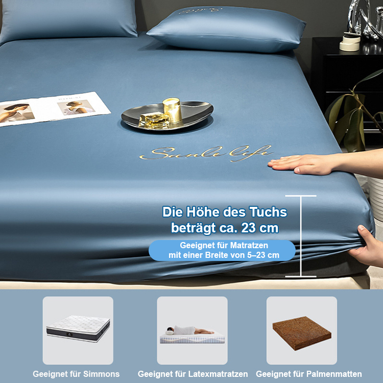 Camellia Satin Seidenbettwäsche Set