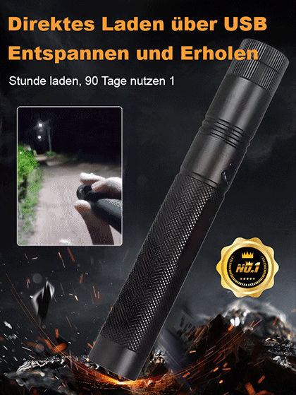 ⚡️Rot-Grün-Doppelstrahl-Laser-Taschenlampe🤩, Zündung + Selbstverteidigung + Schneiden in einem💫