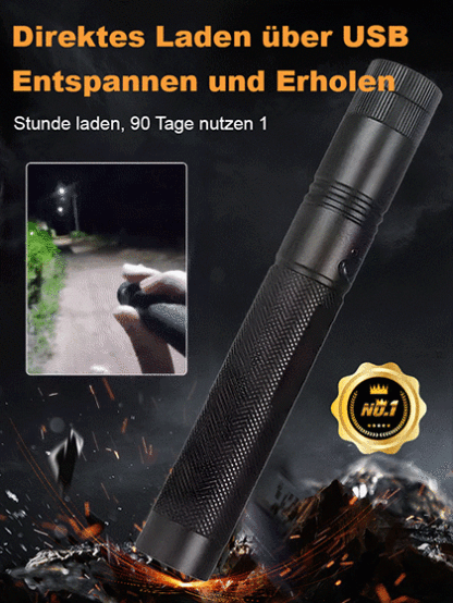 ⚡️Rot-Grün-Doppelstrahl-Laser-Taschenlampe🤩, Zündung + Selbstverteidigung + Schneiden in einem💫