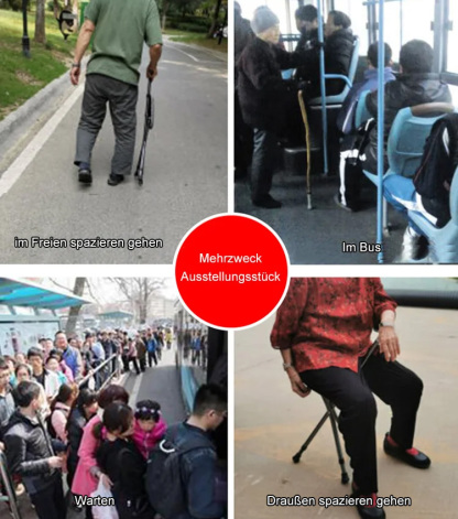 Krücken für ältere Menschen