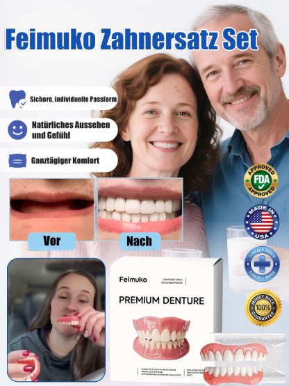 🦷 3D-Bionik-Zahnprothese | Haftfrei, stabiler Halt • Natürliches Kaugefühl