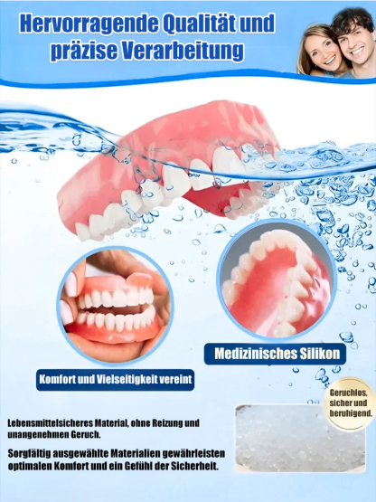 🦷 3D-Bionik-Zahnprothese | Haftfrei, stabiler Halt • Natürliches Kaugefühl