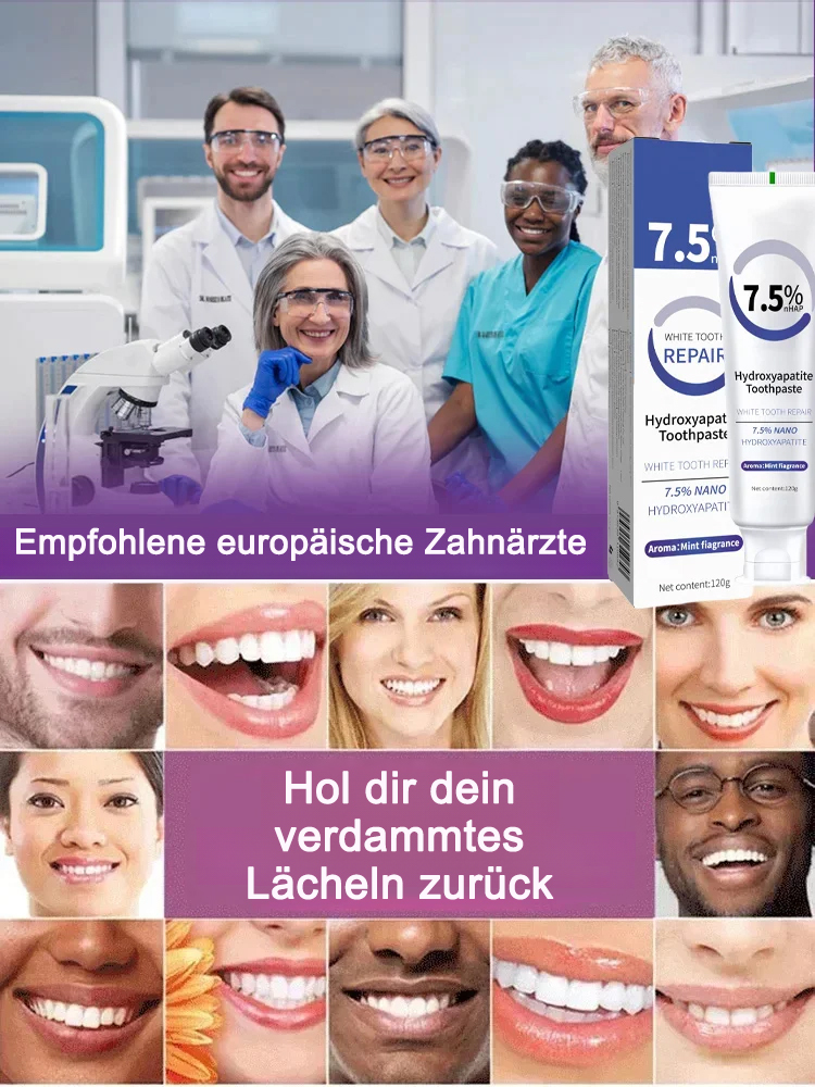 💥Kaufen Sie 1, erhalten Sie 1 gratis! Hydroxyapatit-Zahnpasta – Ihr Retter für frischen Atem den ganzen Tag!