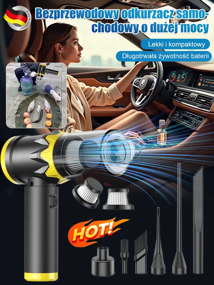 【🎉50 % Rabatt】✨️ Auto-/Haushaltsstaubsauger 5-in-1, starke Saugkraft in 6 Sekunden 💪