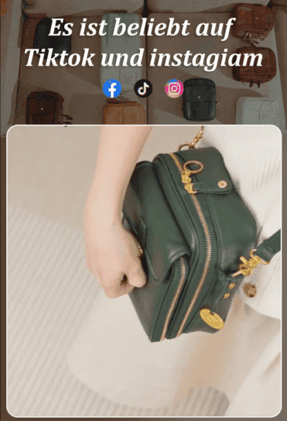 ✨ Umhängetasche im Vintage-Stil mit Doppelkammer-Design 🎒 — Geräumige Handtasche aus echtem Leder. Unsere Bestseller-Farben sind schnell vergriffen!