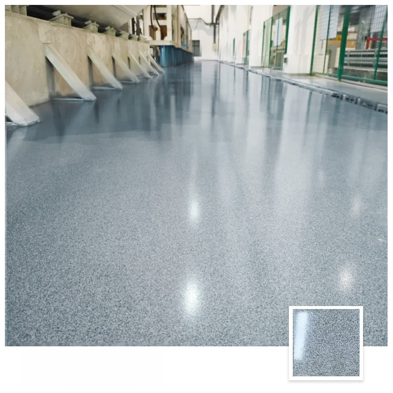 👷‍♂️Epoxid-Bodenfarbe in Sand-Marmor-Imitation, ein magisches Werkzeug zur Renovierung alter Böden