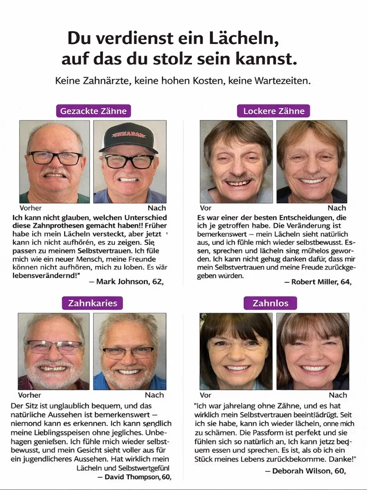 😁Kosmetisches Zahnprothesen-Pflegeset: In nur 3 Sekunden eingesetzt, weich und komfortabel, reizt den Mund nicht.