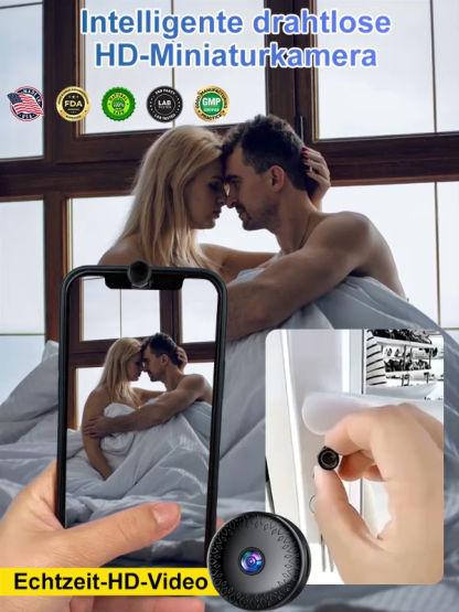【🔥Kostenlose Sicherheit】📹 Deutsche KI-Smart-Kamera mit Magnet, 4K Ultra HD + Offline-Funktion