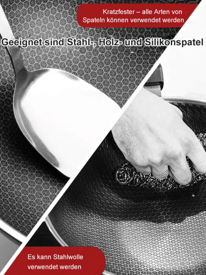 Multifunktionale Wabenpfanne aus Edelstahl