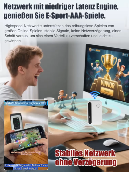 【💥50 % RABATT】🛜 Tragbarer WLAN-6-Satellitenrouter 🛰️ Lebenslange kostenlose Monatsgebühren, unbegrenztes Datenvolumen 💫