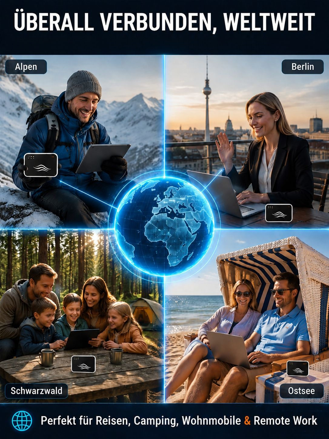 [Visumfrei für Geschäftsreisende, keine Funklöcher] Tragbares WLAN