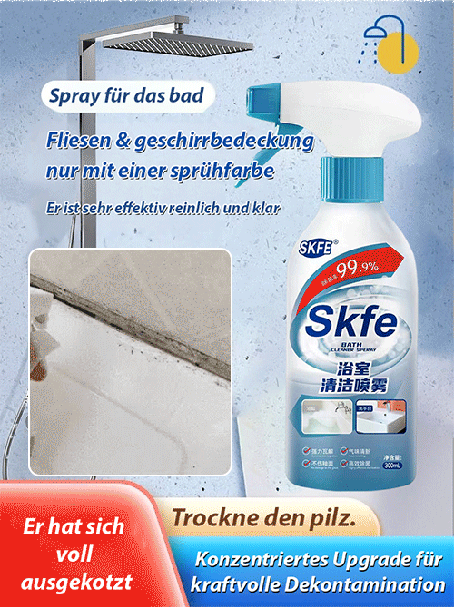 💦【3-Minuten-Baderneuerung】 Kraftvolle Fleckenentfernung ohne Spuren zu hinterlassen
