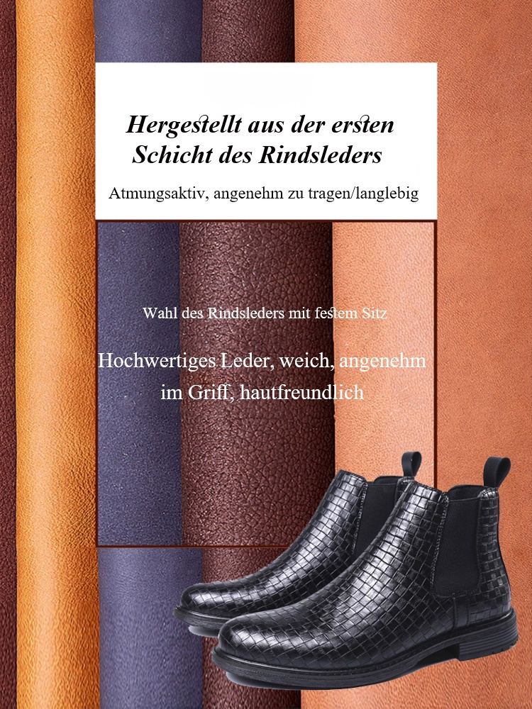 HS-Vintage handgewebte Chelsea-Casual-Martin-Stiefel