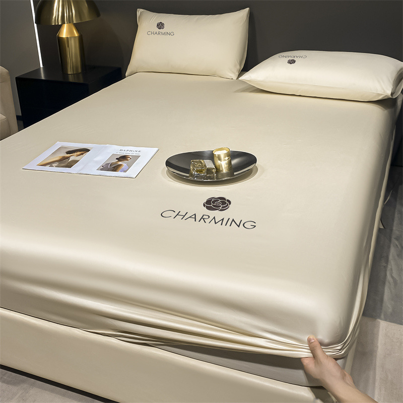 Camellia Satin Seidenbettwäsche Set