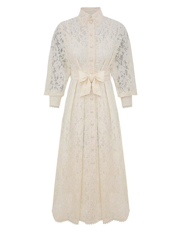 Dawning Tuck Midi Dress