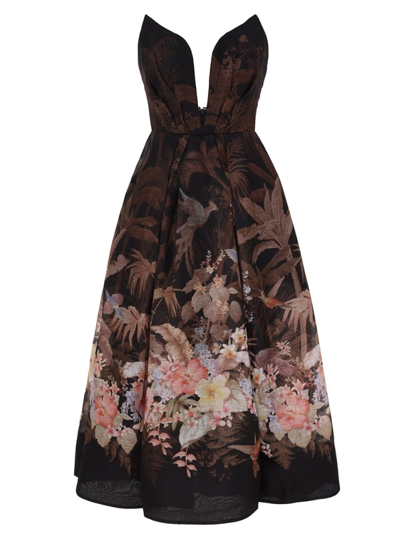 Illuminate Draped Midi Dress