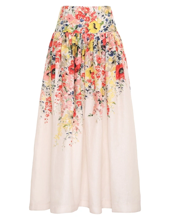 Alight Basque Midi Skirt