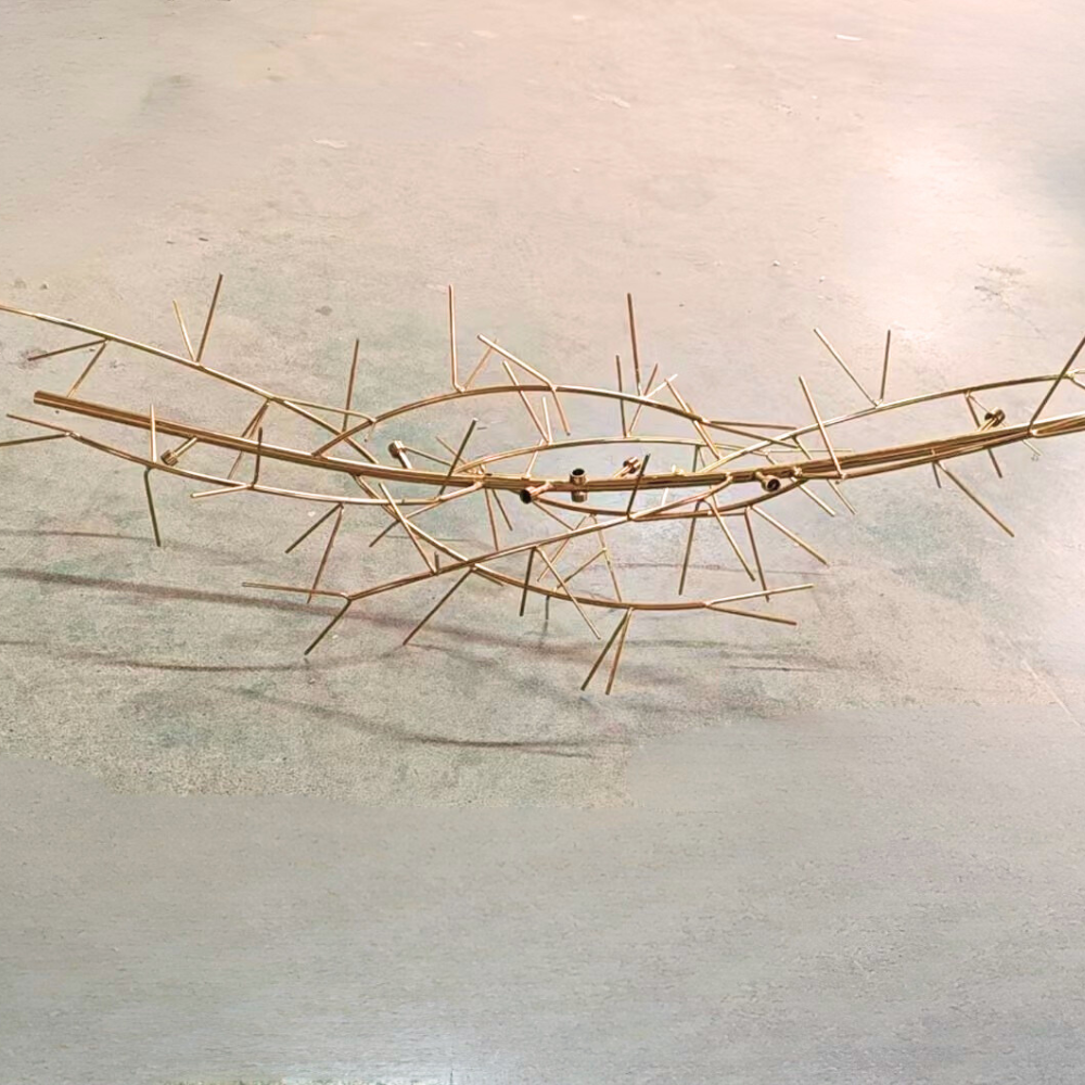 Olivia AutLume Modern Luxury Gold Entryway Ceramics Chandelier