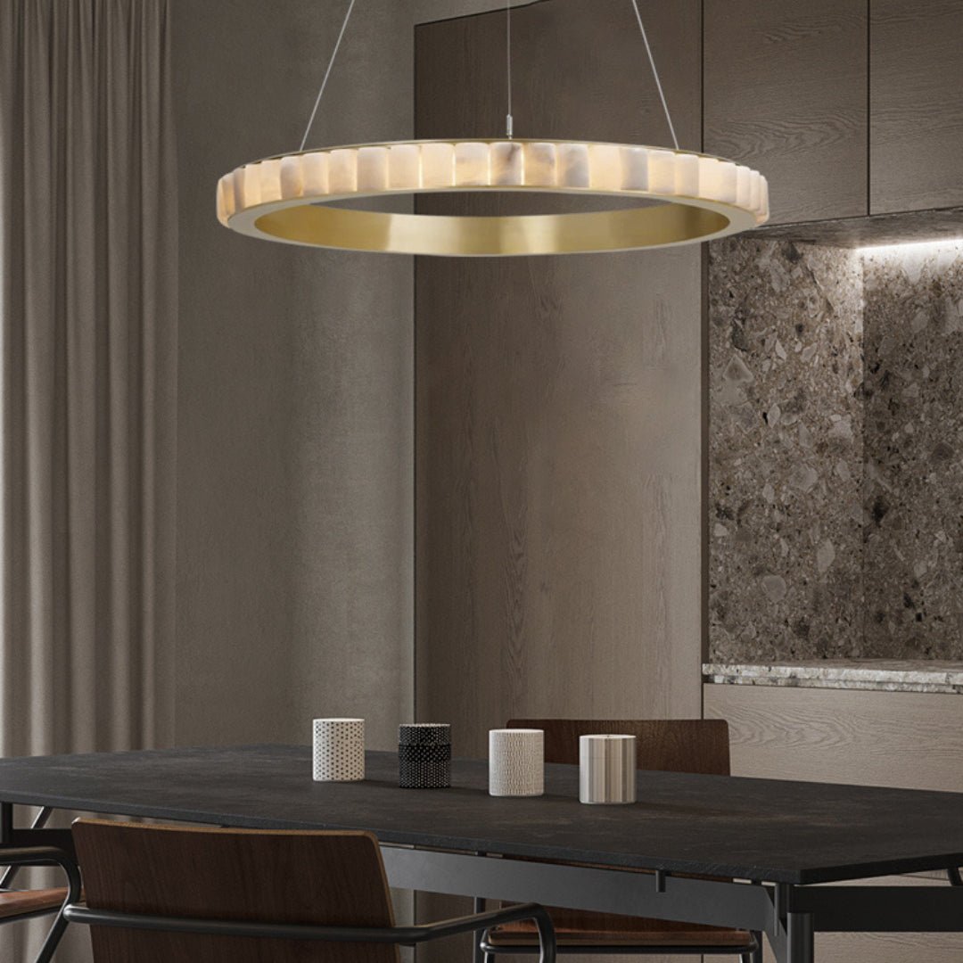 Jade Chandelier Minimalism Contemporary Alabaster Living Room Dining Room