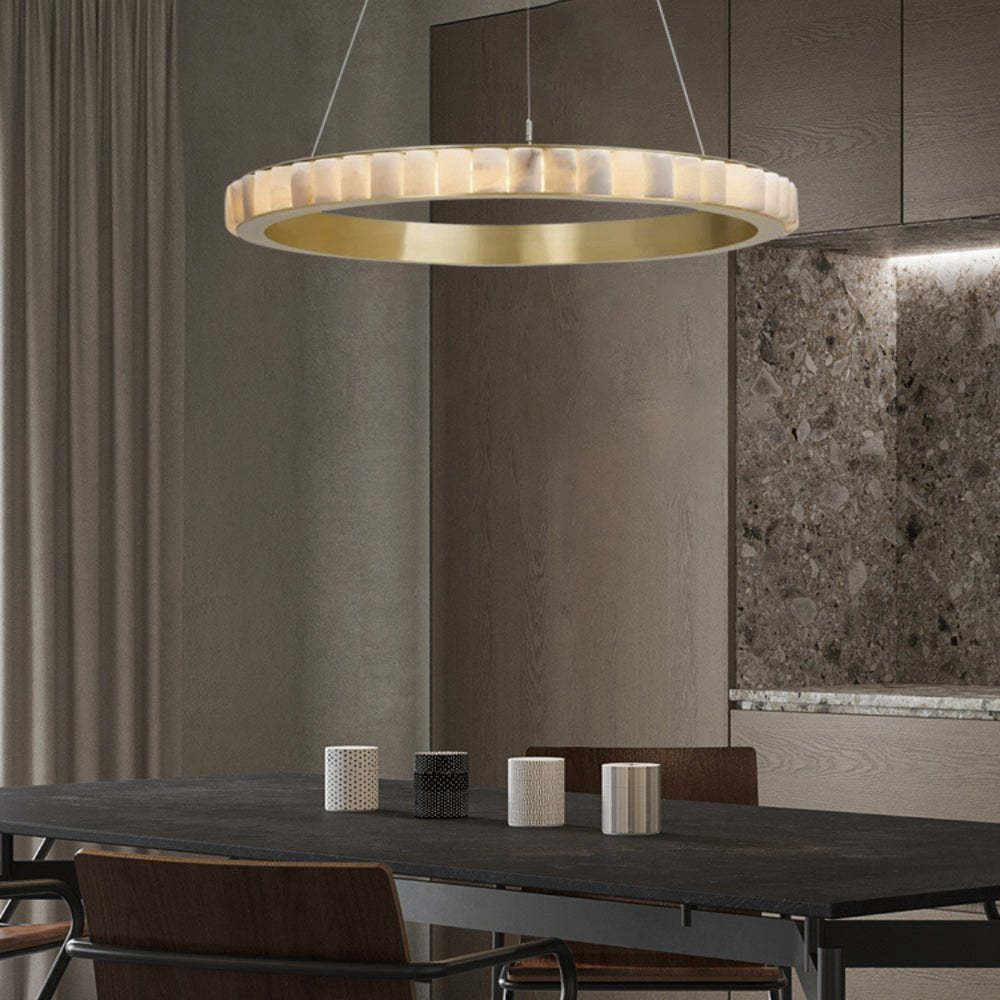 Jade Chandelier Minimalism Contemporary Alabaster Living Room Dining Room