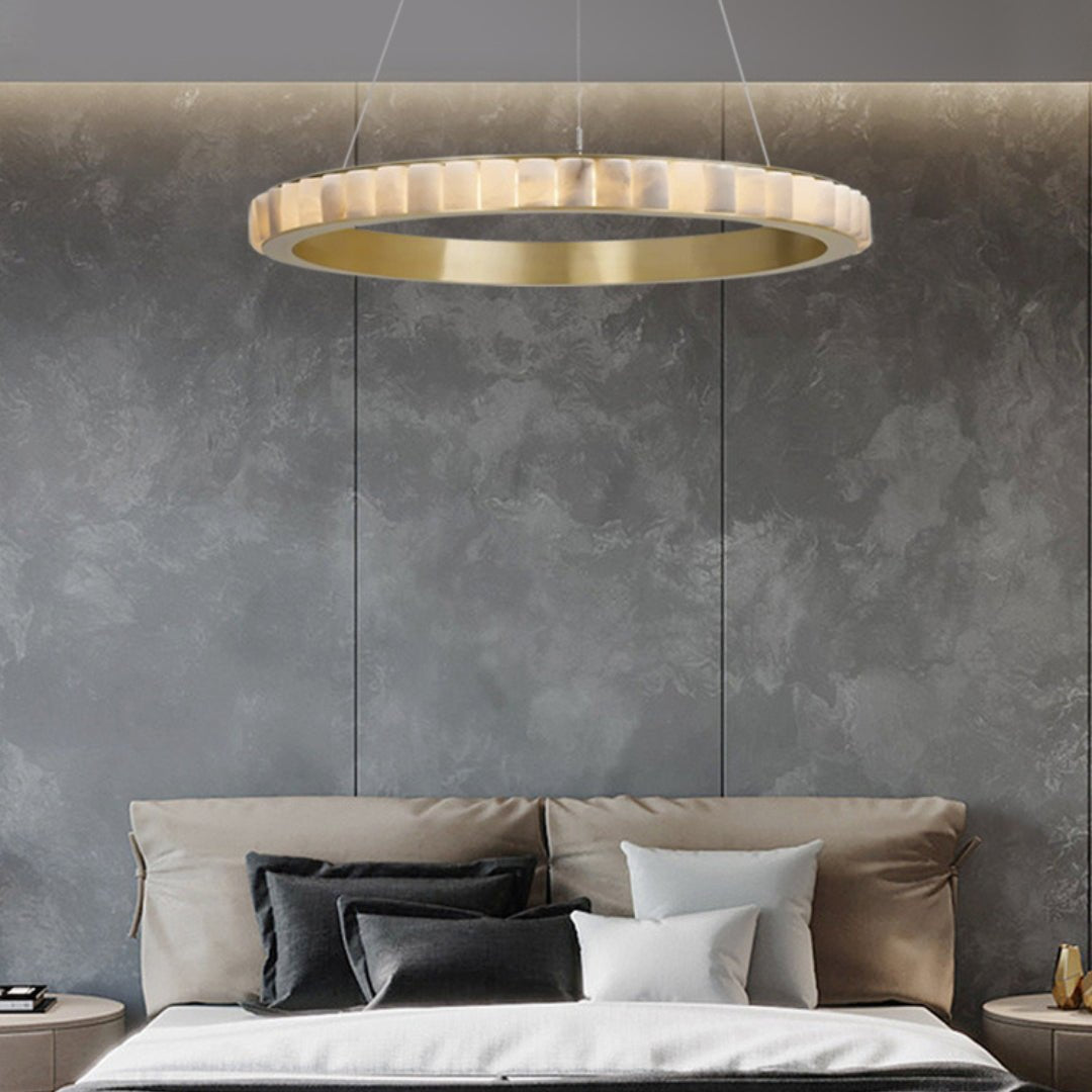 Jade Chandelier Minimalism Contemporary Alabaster Living Room Dining Room