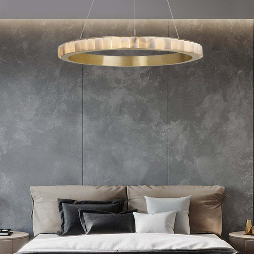 Jade Chandelier Minimalism Contemporary Alabaster Living Room Dining Room