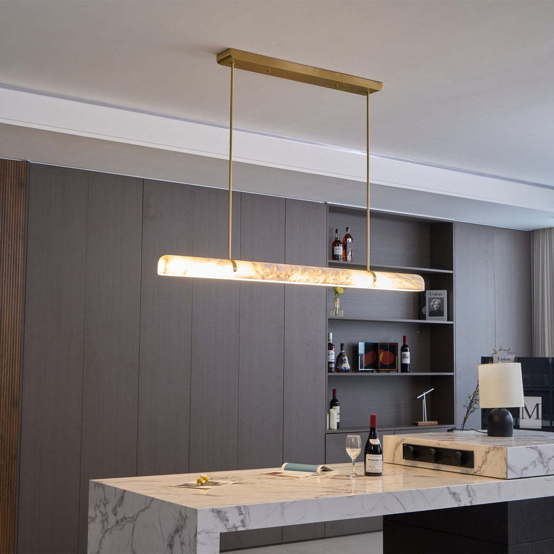 Jade Minimalist Brass Pendant Light Living Room Dining Room