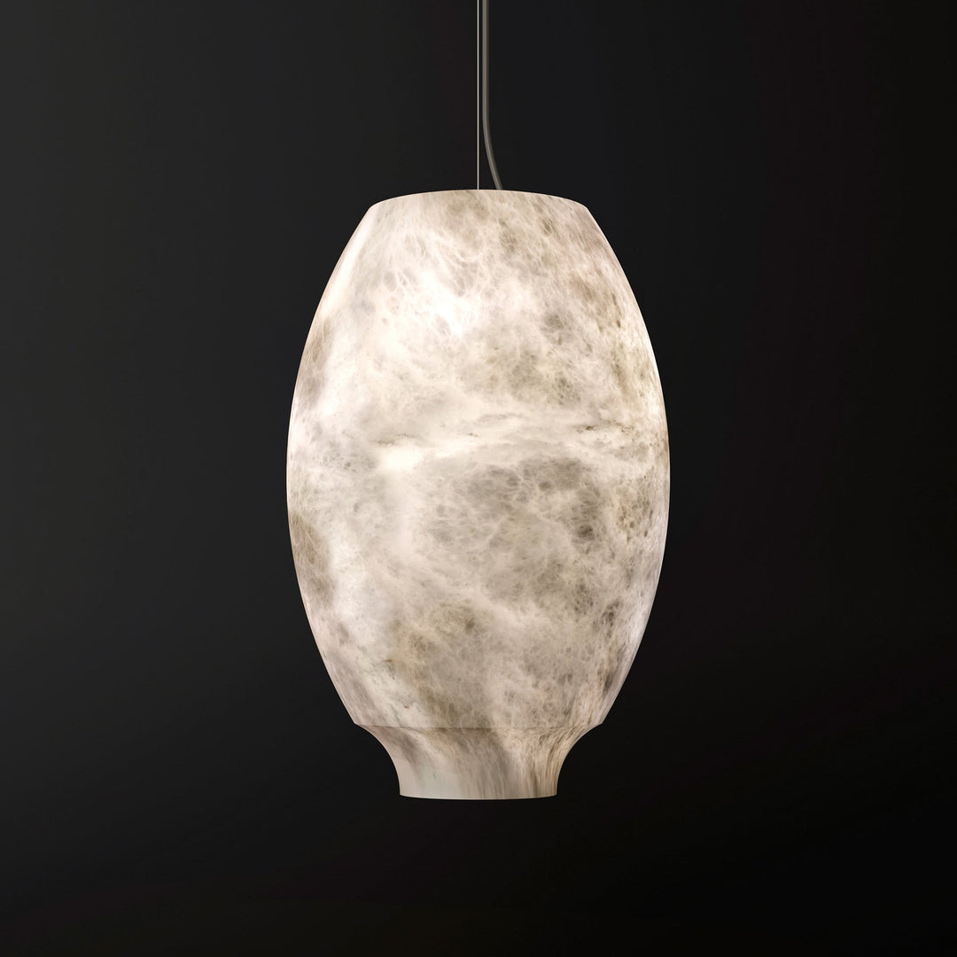Jade Pendant Lamp Gorgeous Contemporary Alabaster Study Room Dining Room