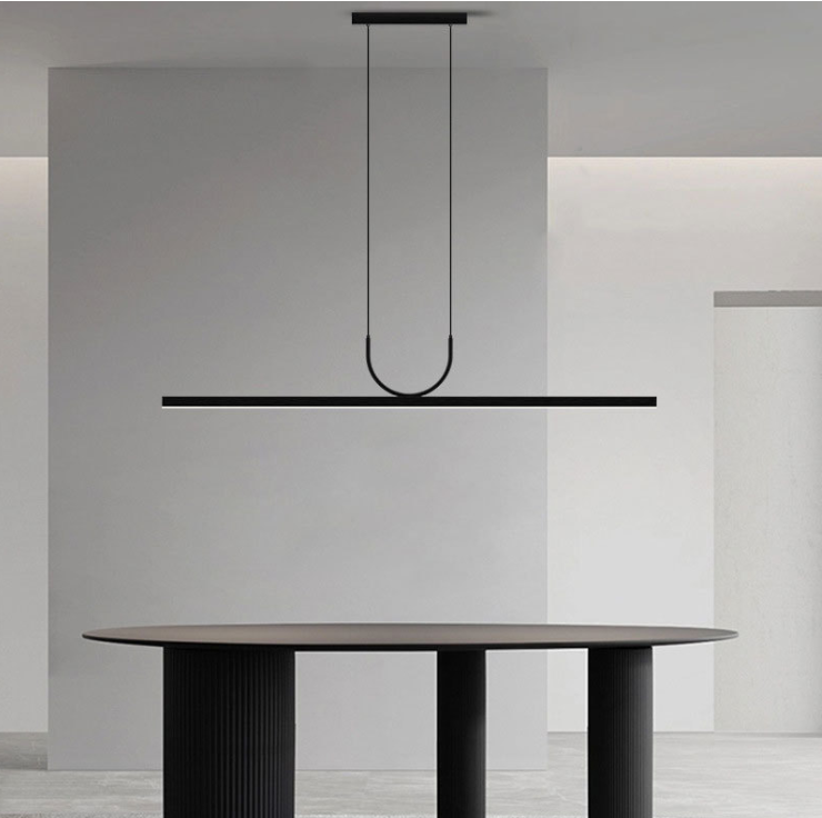 Edge Modern Metal Acrylic Pendant Light Dining Room Bedroom