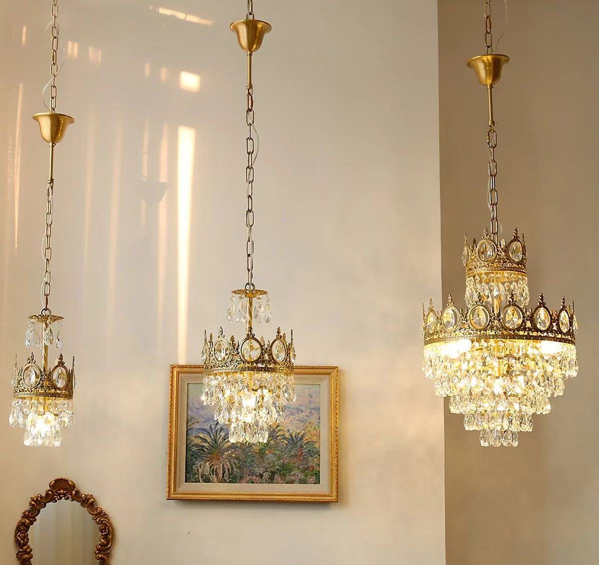 Marilyn Vintage Crystal Luxurious Elegant Chandelier Living Room