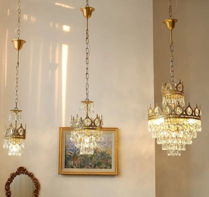 Marilyn Vintage Crystal Luxurious Elegant Chandelier Living Room