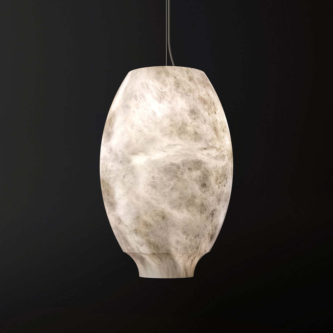 Jade Pendant Lamp Gorgeous Contemporary Alabaster Study Room Dining Room
