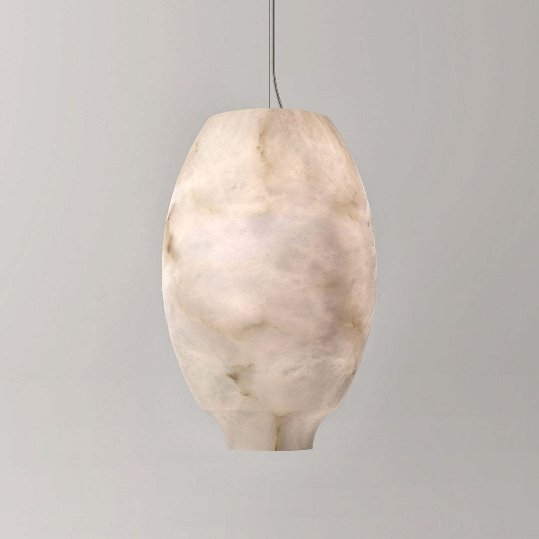 Pendant Lamp Gorgeous Contemporary Alabaster Study Room Dining Room | Las Sola