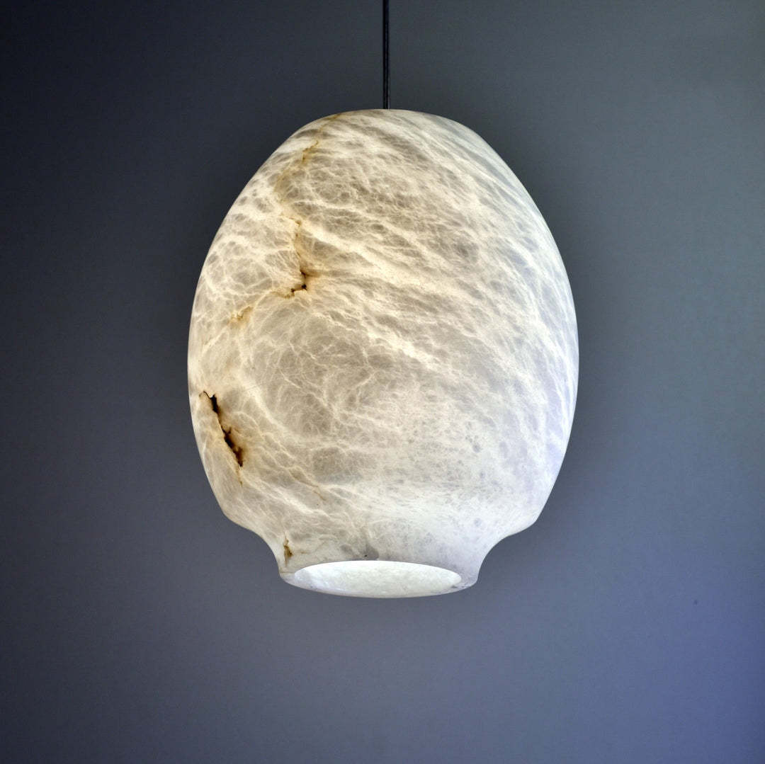 Jade Pendant Lamp Gorgeous Contemporary Alabaster Study Room Dining Room
