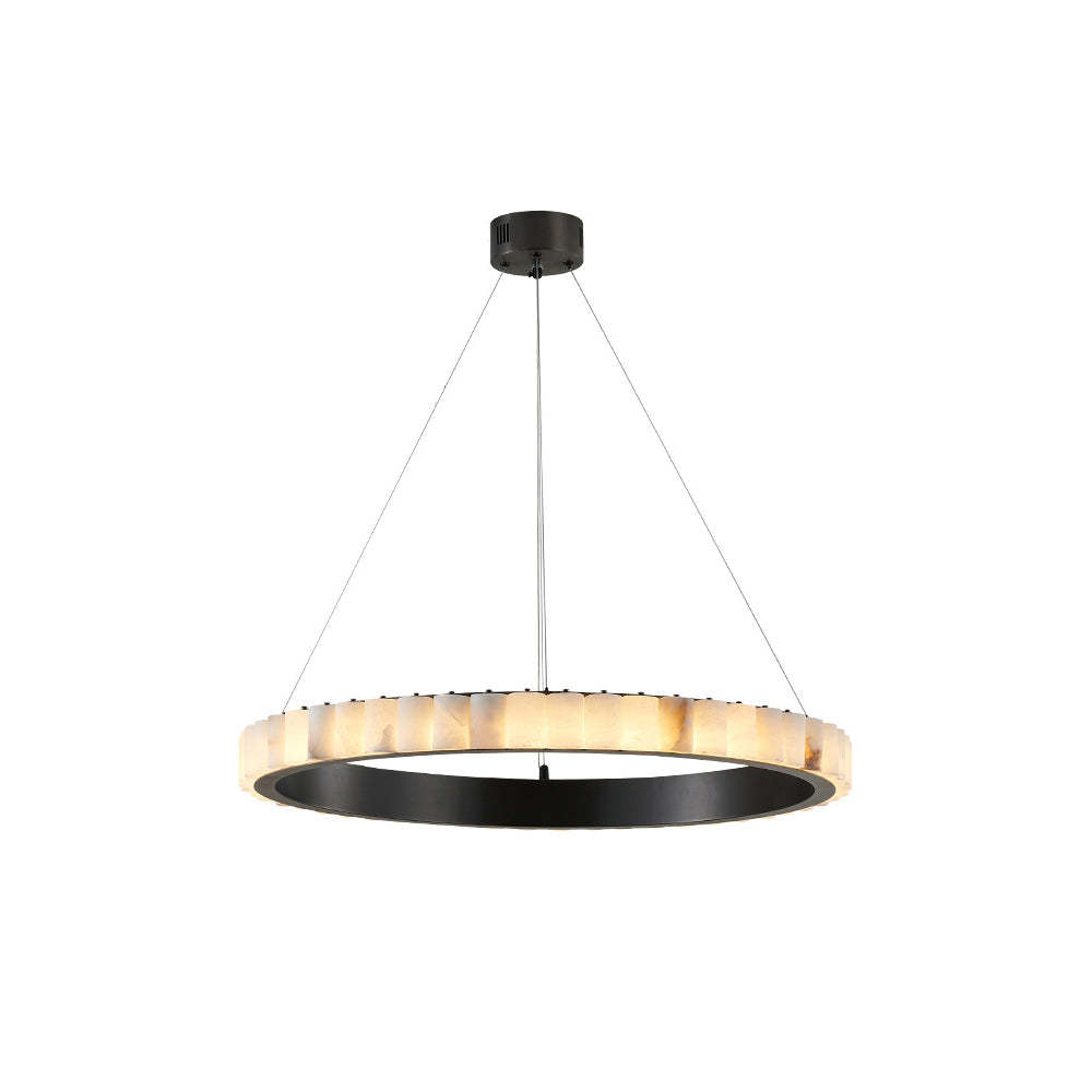 Jade Chandelier Minimalism Contemporary Alabaster Living Room Dining Room