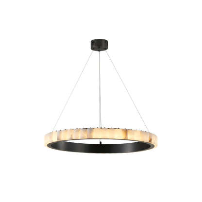 Jade Chandelier Minimalism Contemporary Alabaster Living Room Dining Room