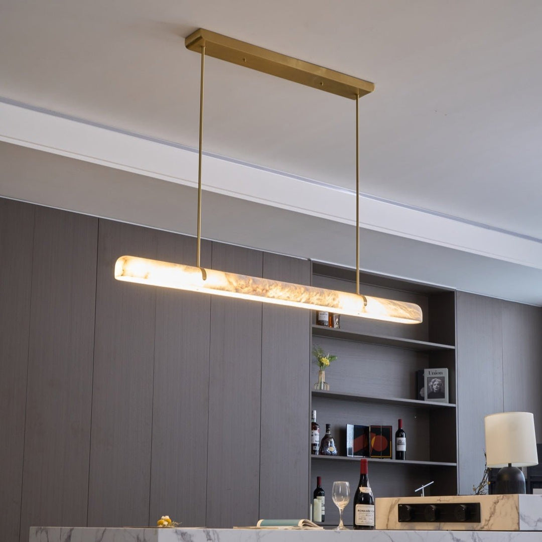 Jade Minimalist Brass Pendant Light Living Room Dining Room