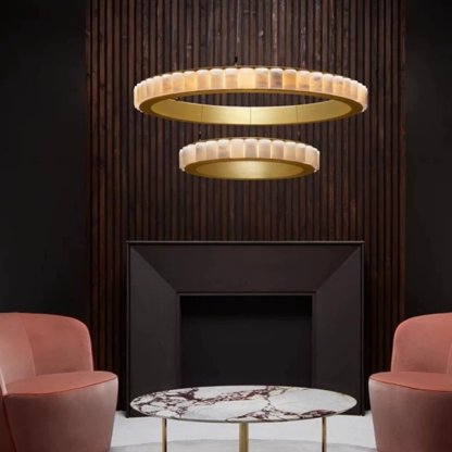 Jade Chandelier Minimalism Contemporary Alabaster Living Room Dining Room