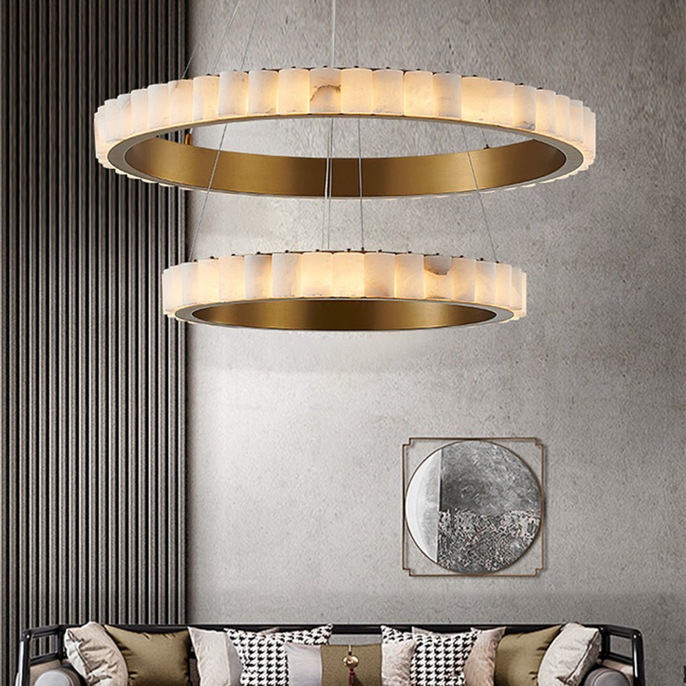 Jade Chandelier Minimalism Contemporary Alabaster Living Room Dining Room