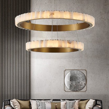 Jade Chandelier Minimalism Contemporary Alabaster Living Room Dining Room
