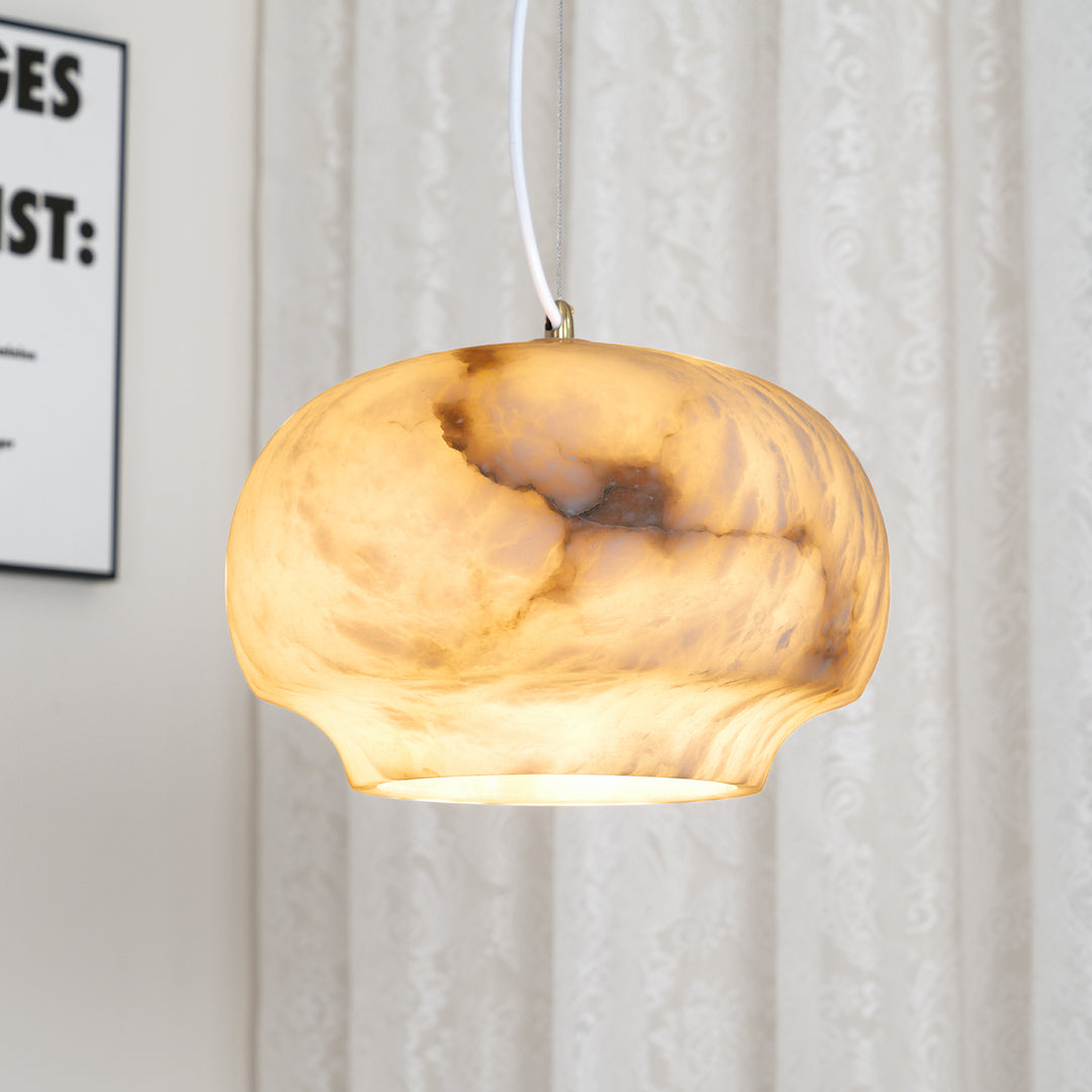 Jade Pendant Lamp Gorgeous Contemporary Alabaster Study Room Dining Room